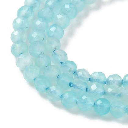 Amazoniet kralen facet rond 2mm